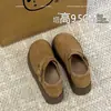 GuyunRetro Sapatos Birkenstock Quentes com Solado Grosso e Aumento Interno Forrados com Lã Sapatos de Algodão para Mulheres 2025 Outono e Inverno Novos Botas de Neve