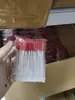 Amazon explosiones punto al por mayor desechable Varilla de Cristal cepillo para pestañas nariz sólido portátil rollo de pestañas