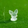Novo produto transfronteiriço: estatueta de feneco que brilha no escuro, miniatura adorável, acessório de decoração DIY para paisagismo de jardim, pequeno ornamento para paisagens em miniatura