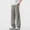 Ropa para Hombre Casa de Arce / Pantalones Casuales Finos de Verano Estilo Old Money Lino Lyocell Tencel Pantalones Largos Modernos Retro Americano para Hombre