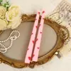 Bestseller Transfronteiriço Velas Longas Estampadas Estilo Europeu 25cm Românticas Sem Fumaça Decoração de Casamento Restaurante Feriado