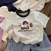 Camisetas de Manga Corta para Niños y Niñas 2026 Verano Nuevo Estilo Tops para Niños de Edad Media y Mayores Algodón Puro Holgadas de Verano de Media Manga Camisetas para Niños
