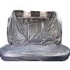 Funda desechable para asiento trasero de coche, antisuciedad, para reparación de automóviles, de plástico, protectora a prueba de suciedad, para cojín de asiento.