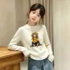 Camiseta Térmica de Manga Larga para Niñas Otoño/Invierno 2026 Nuevo Estilo para Niños Medianos/Mayores Estampado de Dibujos Animados Capa Base Cuello Redondo Top Moderno