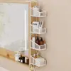 Cesta colgante lateral para armario de espejo, estante divisor multifuncional para baño, organizador de productos de cuidado personal para baño