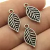 20x 10mm 0.9g plata antigua accesorios para ropa colgante flores y árboles hojas colgante