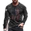 2022 Nueva Camiseta Clásica de Camuflaje de Manga Larga para Hombre Primavera a