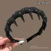 Colección de Diademas de Cabeza de Dientes para Niños y Adultos Impresionante Trenza de Calavera Alta Diadema Colores de Corte Pinza para el Cabello Antideslizante Accesorios para el Cabello