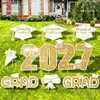 Amazon Transfronterizo 2027 Temporada de Graduación Cartel de Estaca para Jardín, Diseño Personalizado, Cartel de Graduación Personalizado
