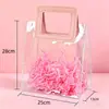 Bolsas de Mano Transparentes de PVC en Stock con un Toque de Lujo para el Festival del Medio Otoño, Día Nacional, Bolsas de Regalo de Cumpleaños y Bolsas de Mano de Plástico para Bodas