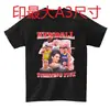 Camiseta de algodón de manga corta estilo retro americano Kendou star para hombre, tops para hombre y mujer
