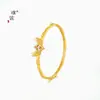 Pulsera Hebilla Chica Mágica Oro Arena Mismo Estilo de la Tienda de Oro Puzuo para Mujer, Pulsera de Diseño Exquisito para el Día de San Valentín Chino para Tu Novia