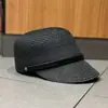 Chapéu de Palha Estilo Coreano para Montaria Feminino Primavera Verão Viagem ao Ar Livre Chapéu de Proteção Solar Viseira Versátil Protetor Solar Boné de Baseball