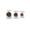 Cuentas Redondas de Palosanto Negro Natural sin Teñir con Agujero Recto Hechas a Mano para Pulsera DIY Cuentas Espaciadoras Materiales para Accesorios de Joyería