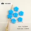 Cuentas de Flor Pequeña de Acrílico con Agujero Recto Materiales Hechos a Mano DIY Colgante para Cadena de Teléfono Bolso Llavero Cuentas Sueltas Accesorios de Joyería