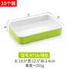 Bandeja de calentamiento de melamina de dos colores Rectangular Apilable Plato para cena asada de autoservicio Platos con platos Vajilla de plástico comercial