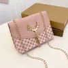 Bolsa Nueva para Mujer 2021 Borla Cabeza de Ciervo Círculo Contraste de Color Cadena bolsa Cuadrada Pequeña Casual Bolsa para Teléfono Móvil bolsa Pequeña
