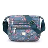 Bolsa de Ombro Feminina em Tecido de Nylon, Bolsa Casual Estampada para Uso Externo e no Trabalho para Mulheres de Meia-Idade, Bolsa Transversal com Grande Capacidade para Moedas e Negócios