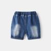 Pantalones Cortos de Mezclilla para Niños de Verano de Cintura Media Sueltos Cómodos de Algodón Casual Moda de Dibujos Animados Pantalones para Niños
