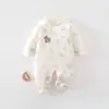 Body de Algodão Puro Sem Costura para Recém-Nascidos Classe A 40g Roupa de Bebê Estilo Novo Roupa Externa Bambu Jovem Roupa Infantil