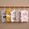 Toalla de mano linda caricatura infantil para colgar absorbente cocina baño felpa de coral toalla de mano al por mayor nueva gran cantidad
