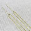 2*130*30mm Latón Doble U Pasador Recto para el Cabello Pasador DIY Materiales y Piezas para Accesorios para el Cabello