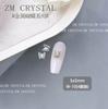ZM novas joias de unha de borboleta prateada super flash joias de liga de prata enfeites de unha de metal com diamante