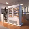 Vitrine Refrigerada para Bolos Geladeira Comercial Resfriada a Ar Conservação Fresca Pão Assado Confeitaria Doces Mousse Sobremesa Gabinete Personalização