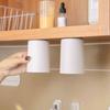Vaso Magnético para Enjuague Bucal, Vaso para Cepillo de Dientes con Drenaje Invertido para Lavabo, Vaso para Cepillarse Montado en Pared, Portacepillos de Dientes y Pasta de Dientes Montado en Pared