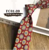 Gravata Impressa Estilo Retro Hong Kong 8cm Amarrada à Mão para Casamento Masculino, Apresentação, Uso Diário, Acessórios para Terno Formal