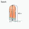 Cubierta Antipolvo para Ropa Bolsa para Traje Bolsa Transparente para Prenda Conjunto de Vestido Ropa Adecuado para Traje Suéter Camisa Bolsa Colgante