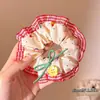 Lazo para el pelo de osito dulce, Cuerda para el pelo de estilo perezoso lindo, Gomita de terciopelo con lazo para mujer, Accesorio para el pelo de mujer