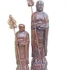Figura tallada de Madera de Aloes Vietnamita de Ksitigarbha y Tang Sanzang, una Pieza de Artesanía de Madera Maciza para Altar Doméstico de Adoración