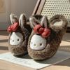 Pantuflas de Algodón para Mujer para Otoño e Invierno, Zapatos de Algodón Felpudo para el Hogar, Lindas Pantuflas Nuevas Cerradas para Maternidad, Zapatos Calientes