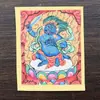 Núcleo de Thangka con Ocho Deidades Guardianas Pintadas a Mano de Nepal Xizang