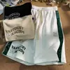 Pantalones Cortos de Retazos Estilo Americano de Marca de Moda Transfronteriza para Hombre, Casual de Verano Sueltos de Calle Rectos de Longitud Media Deportivos para Baloncesto