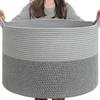 Xinyide Cesto para Ropa Sucia Más Vendido de Amazon Plegable para el Hogar Cesto de Almacenamiento de Artículos Varios de Cuerda de Algodón Cesto de Almacenamiento de Hilo de Algodón
