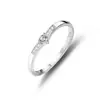 Nueva Entrada Luz de Lujo SHEIN Explosivo Apilado Anillo de Plata S925 Moda para Mujer Simple Micro Zircón Estilo Ins Anillo de Cola
