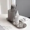 Set de Pinceles para Principiantes, Pinceles de Dibujo Lineal para Pintura y Terapia de Luz, Herramientas Especiales para Difuminar Uñas, Set de Pinceles para Arte de Uñas