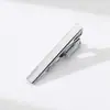 Clip de Corbata de Moda Corto Dorado para Hombre Espejo Plateado Estrecho para Corbata Personalidad Especial Temperamento Clip de Corbata