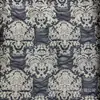 Tecido Jacquard Texturizado de Porcelana Azul e Branca Popular para Primavera e Outono, Camada Dupla com Padrões Florais Embossados, Estoque Disponível para Roupas e Calças