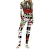 Europeu e Americano Novo Venda Quente Transfronteiriça Cosplay Halloween Role Play Meia-calça Peça Única Impressa em 3D Roupa de Performance