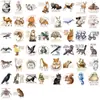 50 Pegatinas de Graffiti con Citas de Animales Medievales para Decoración DIY Cuaderno Teléfono Papelería Pegatinas de Recompensa Impermeables