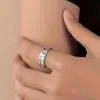 Nuevo Estilo Transfronterizo Europeo y Americano Tú Perteneces entre las Flores Silvestres Anillo Sencillo de Diente de León
