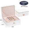 Caja de Joyería Caja de Almacenamiento Aretes Aretes Aretes Collar Anillo Gran Capacidad Caja de Almacenamiento de Joyería