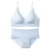 Conjunto de Lingerie Fio Dental Sexy de Renda Puro Desejo Costas Bonitas Conjunto de Sutiã Costas Bonitas Push-up Suporte Lateral Sem Aro Feminino