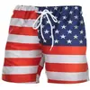 Pantalones de Playa Cruzados de Verano Nuevos Venta al por Mayor y al por Menor Patrón de Águila del Día de la Independencia Americana Pantalones Cortos Estampados Digitales 3D