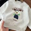 Sudadera para Niños Estampado de Dibujos Animados Top Infantil Primavera Otoño Invierno Manga Larga Cómoda Moda Cálida Casual Versátil Estilo Nuevo