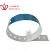 Pulseira à prova d'água personalizada tipo L para identificação em parques de diversões, pulseira de pulso descartável composta