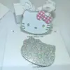 Nuevos dijes acrílicos estilo coreano plateado brillante de gato para fundas de teléfono DIY, decoraciones de zapatos, imanes de nevera, pinzas para maquillaje y pegatinas de materiales
